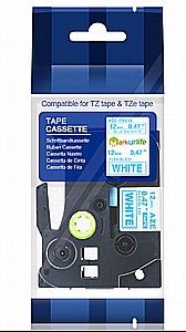 סרט TZe-233 למדפסת מדבקות 12 מ"מ Brother - כחול על גבי לבן סרט TZe-233 למדפסת מדבקות 12 מ"מ Brother - כחול על גבי לבן