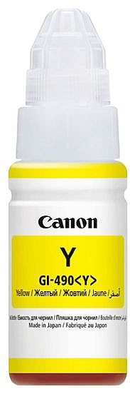 בקבוק דיו צהוב מקורי CANON GI490Y
