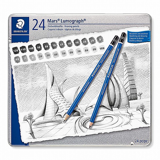 סט עפרונות שרטוט Mars Lumograph 100, G24